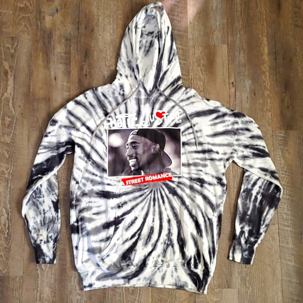 Poetic Justice: Tupac tie dye hoodie